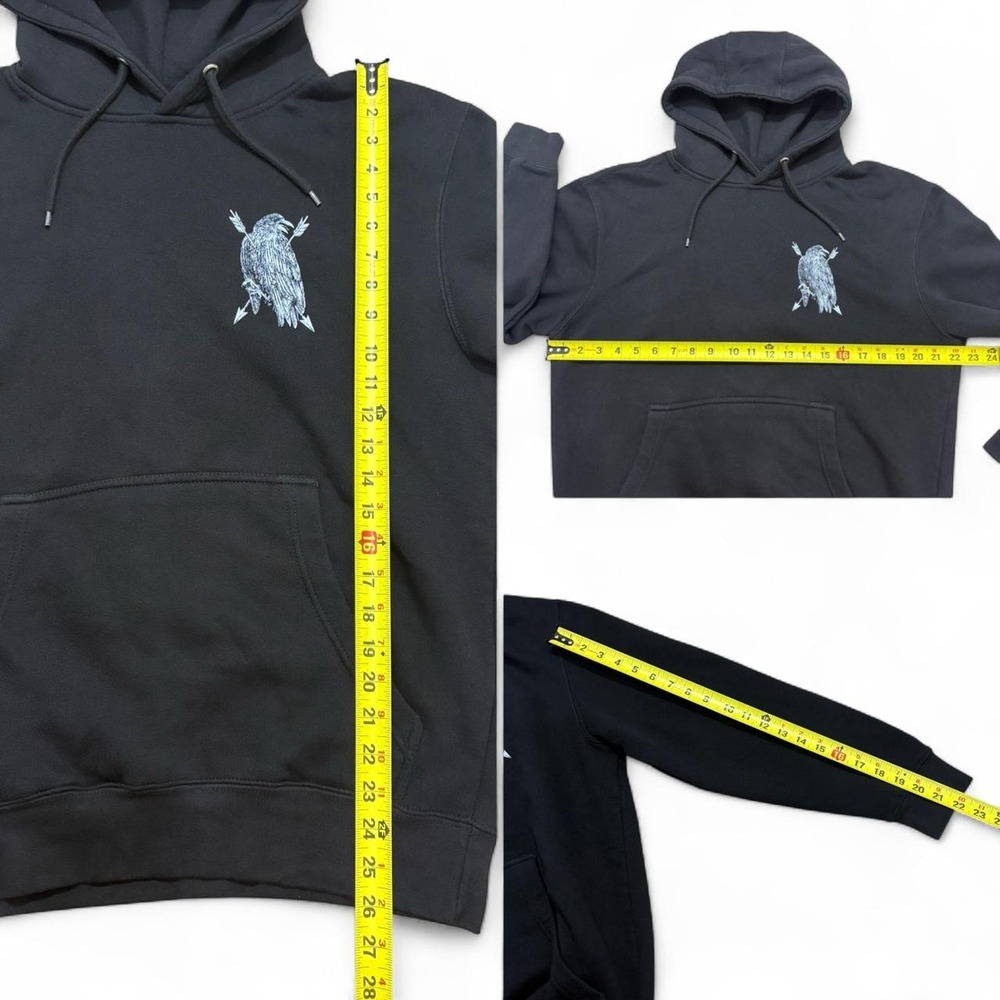 Mortus Viventi "The End" Tarot Hoodie Donnie Darko Frank the Bunny Alt Goth M - Picture 6 of 8